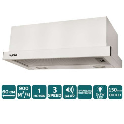 Витяжка VENTOLUX GARDA 60 WG (900) LED - 3 фото