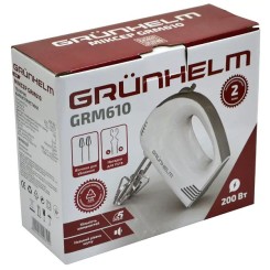 Миксер GRUNHELM GRM610 Gray - 7 фото