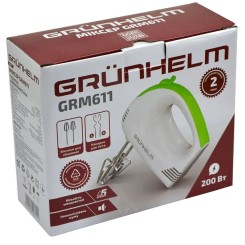 Миксер GRUNHELM GRM611 Green - 7 фото