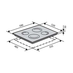 Варочная поверхность VENTOLUX VB 66 TC - 7 фото
