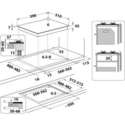 Варильна поверхня WHIRLPOOL AKT627NB1 - 4 фото