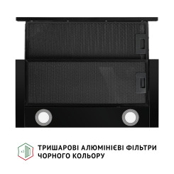 Витяжка PERFELLI TL 6212 Full BL 700 LED - 7 фото