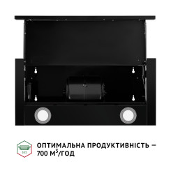 Витяжка PERFELLI TL 6212 Full BL 700 LED - 8 фото