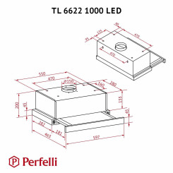 Вытяжка PERFELLI TL 6622 Full BL 1000 LED - 12 фото