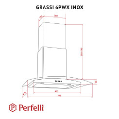 Витяжка PERFELLI GRASSI 6PWX INOX - 9 фото