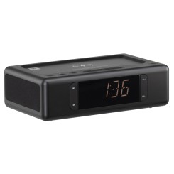 Радіогодинник 2E SmartClock Wireless Charging Black (-AS01QIBK) - 3 фото