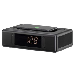 Радіогодинник 2E SmartClock Wireless Charging Black (-AS01QIBK) - 8 фото