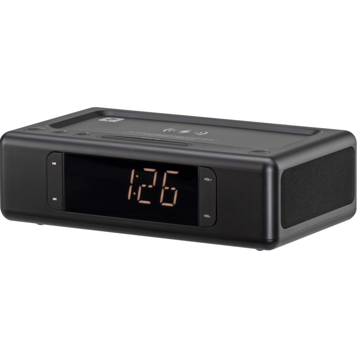 Радіогодинник 2E SmartClock Wireless Charging Black (-AS01QIBK) - 1 фото