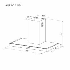 Вытяжка PYRAMIDA AGT 60 S GBL