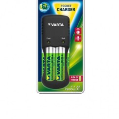 Зарядное устройство VARTA Pocket Charger + 4AA 2600 mAh NI-MH - 2 фото