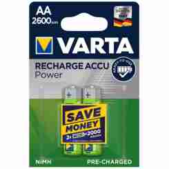 Акумулятор VARTA RECHARGEABLE ACCU AA 2600mAh BLI 2 NI-MH (READY 2 USE)