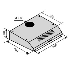 Вытяжка VENTOLUX ROMA 50 WH LUX