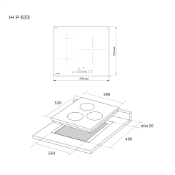 Варочная поверхность PYRAMIDA IH P 633 - 4 фото