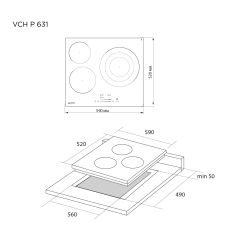 Варочная поверхность PYRAMIDA VCH P 631 - 6 фото