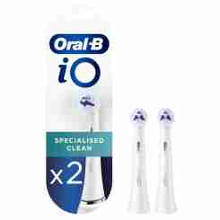 Насадка для зубной щетки BRAUN ORAL-B iO Specialised Clean White (2шт)