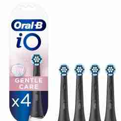 Насадка для зубной щетки BRAUN ORAL-B iO RB Gentle Care Black (4шт)