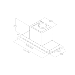 Витяжка ELICA HIDDEN 2.0 IXGL/A/52 - 7 фото
