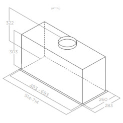 Вытяжка ELICA LANE SENSOR BL MAT/A/52 - 6 фото