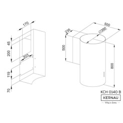 Витяжка KERNAU KCH 0140 W - 2 фото