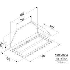 Витяжка KERNAU KBH 08501 W - 2 фото