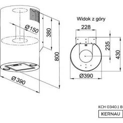 Витяжка KERNAU KCH 0340.1 B - 2 фото