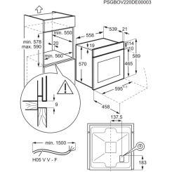 Духова шафа ELECTROLUX EOF 5C50 BZ - 5 фото