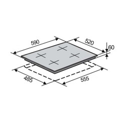 Варочная поверхность VENTOLUX HI 64 TC FBS SQFZ SL