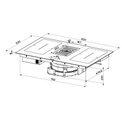 Варочная поверхность FABER GALILEO SMART BK GLASS A830 - 10 фото