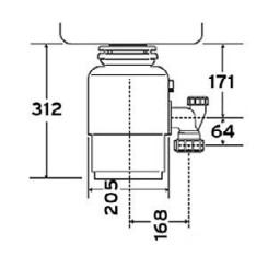 Подрібнювач харчових відходів IN SINK ERATOR Model Evolution 150 - 3 фото