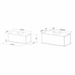 Витяжка ELEYUS BOXER 800 LED 52 BL - 8 фото