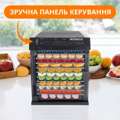 Сушка для овощей и фруктов INTERLUX ILFD-8808MH - 6 фото