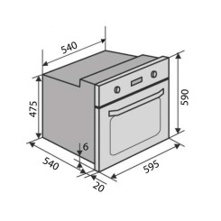 Духовой шкаф VENTOLUX MILANO ESG (WH) - 2 фото