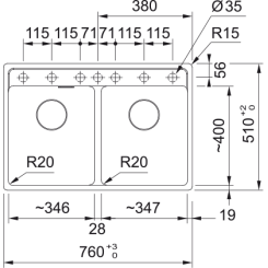 Кухонная мойка FRANKE Maris MRG 620 TL Black Edition Черный матовый (114.0720.010) - 2 фото