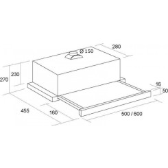 Вытяжка PYRAMIDA TL 60 1100 Inox