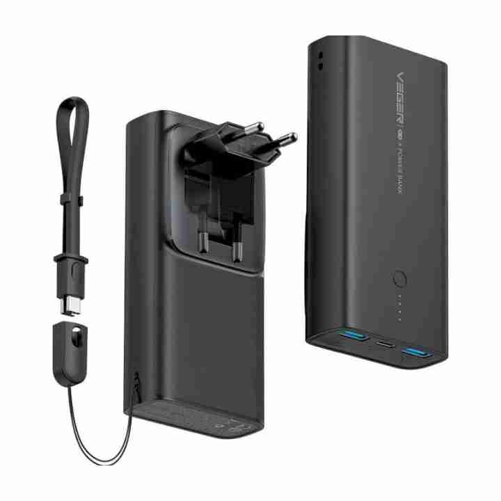 Павербанк Veger ACE100 1xUSB-C, 2xUSB-A, PD20W, QC3.0 10000mAh Black (1283126559143) - 1 фото