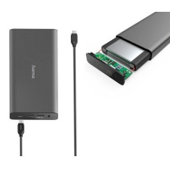 Павербанк Hama Universal 26800mAh PD 5-20V/60W Grey (00200012) - 3 фото