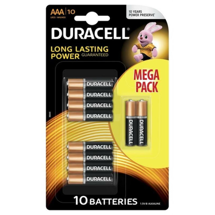 Батарейка DURACELL Basic AAA/LR03 BL (10 шт) - 1 фото