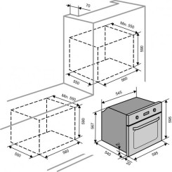 Духова шафа VENTOLUX EO 56 M 6K BK - 2 фото