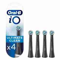 Насадка для зубної щітки BRAUN ORAL-B iO RB Ultimate Clean Black (4шт)