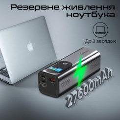 УМБ Promate Titan-160 140W 27600mAh Gray - 2 фото