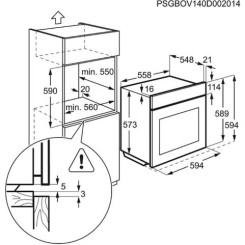 Духова шафа ELECTROLUX OPEB 2520 R - 2 фото