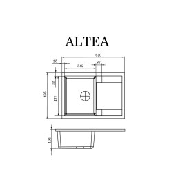 Кухонная мойка GRANADO ALTEA AVENA - 2 фото