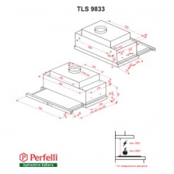 Вытяжка PERFELLI TLS 9833 W LED Strip - 2 фото