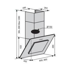 Витяжка VENTOLUX IBIZA 60 BK (750) TC - 2 фото