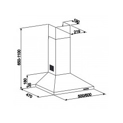 Витяжка ELEYUS KLEO 700 50 WH - 2 фото