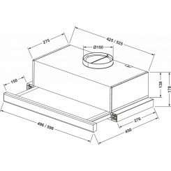 Витяжка ELEYUS Storm G 700 LED SMD 60 WH - 2 фото