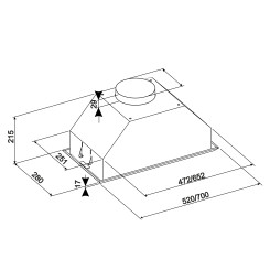 Витяжка ELEYUS Modul 1200 LED SMD 52 IS - 2 фото