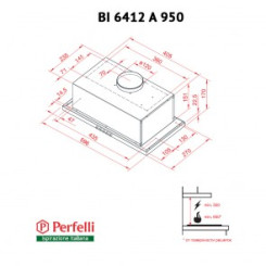 Витяжка PERFELLI BI 6412 A 950 I LED - 2 фото