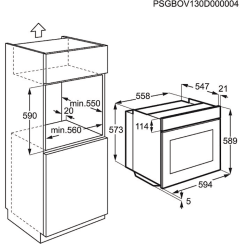 Духова шафа ELECTROLUX EOB 3400 BOR - 2 фото