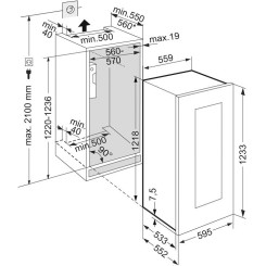 Вбудована винна шафа LIEBHERR EWTgw 2383 - 5 фото